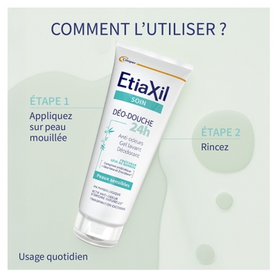 Etiaxil Soin Déo-Douche 24 Heures Gel Lavant Déodorant 200 ML