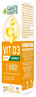Arkopharma Vitamine D3 1000UI 20 ml (à consommer de préférence avant le 31/08/2026)