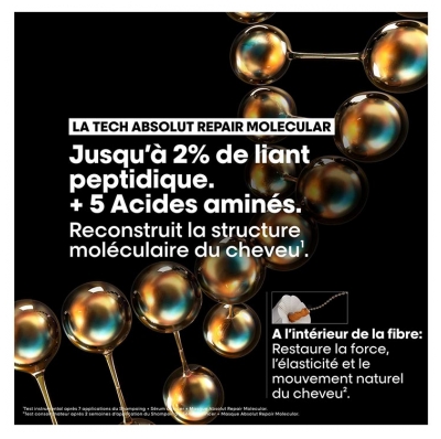 Absolut Repair Molecular L'Oréal Professionnel Shampoing Professionnel 100 ml + Masque Professionnel 50 ml