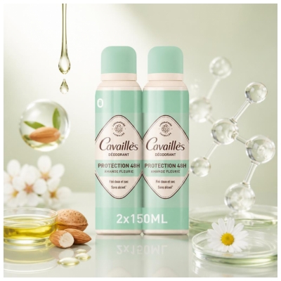 Cavaillès Protection 48H Spray Lot de 2 x 150 ml
