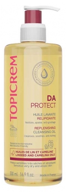 Topicrem DA Protect Huile Lavante Relipidante Peaux Sensibles Très Sèches et Atopiques 500 ml