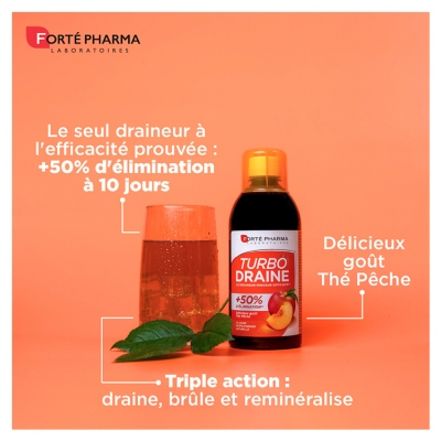 Forté Pharma TurboDraine - Lot de 2 Bouteilles de 500 ml