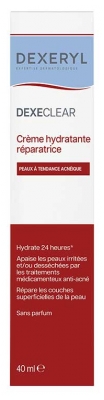 Dexeryl Dexeclear Crème Hydratante Réparatrice Peaux à Tendance Acnéique 40 ml
