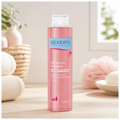 Dexeryl Gel Douche Hydratant pour les Peaux Sèches à Très Sèches 200 ml