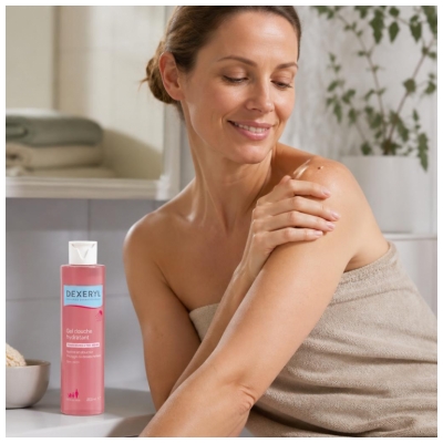 Dexeryl Gel Douche Hydratant pour les Peaux Sèches à Très Sèches 200 ml