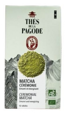 Thés de la Pagode Matcha Cérémonie Bio 10 Unités