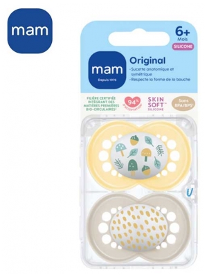 MAM 2 Sucettes Original Classique Dès 6 Mois