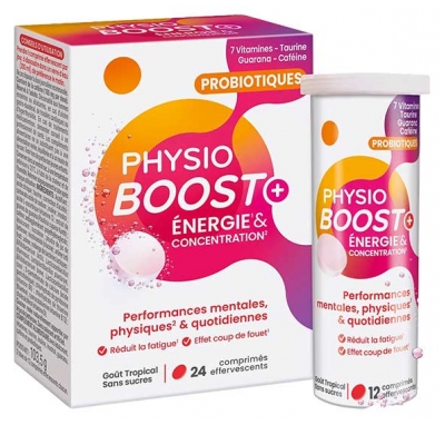 Laboratoire Immubio PhysioBoost+ Énergie & Concentration 24 Comprimés Effervescents
