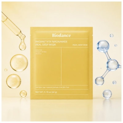 Biodance Radiant Vita Niacinamide Real Depp Masque Visage 34 g