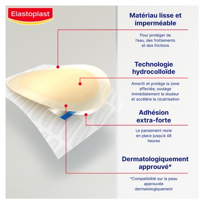 Elastoplast Blister Plaster Pansements Ampoules 6 Unités