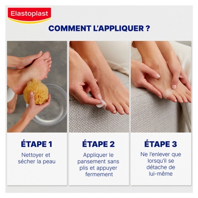 Elastoplast Blister Plaster Pansements Ampoules 6 Unités