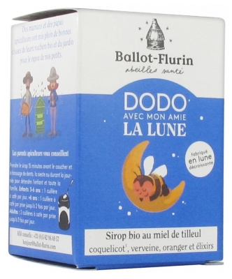 Sirop Sommeil Bio aux Extraits de Plantes 125 g (à consommer de préférence avant le 23/10/2026)