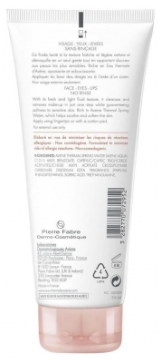 Avène Eau Thermale - Les Essentiels - Fluide Démaquillant 3En1 Sans Rinçage - Visage Yeux et Lèvres 200 ml