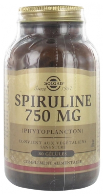 Solgar Spiruline 750 mg Gélules Végétales