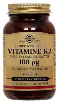 Solgar Vitamine K Mk-7 Gélules Végétales