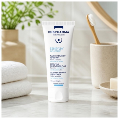 Isispharma Sensylia 24H Légère Fluide Hydratant Fortifiant Peaux Sensibles 40 ml