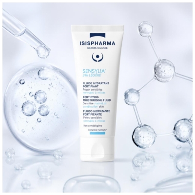 Isispharma Sensylia 24H Légère Fluide Hydratant Fortifiant Peaux Sensibles 40 ml