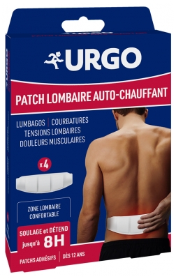 Urgo Patch Lombaire Auto-Chauffant 8H 4 Unités