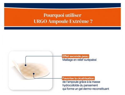 Urgo Ampoules Extrême 10 Pansements 6,8 x 4,2 cm