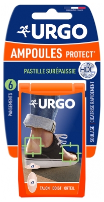Urgo Ampoules Protect Talon, Doigt, Orteil 6 Unités 