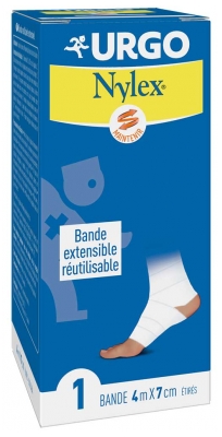 Urgo Nylex Bande Extensible Réutilisable 3,5 m x 8 cm