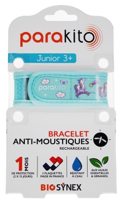 Parakito Bracelet Anti-Moustiques Rechargeable Junior 3+