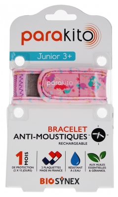 Parakito Bracelet Anti-Moustiques Rechargeable Junior 3+ - Modèle : Sirènes