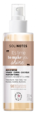 Solinotes Huile Sèche Hydrate Nourrit et Illumine 100 ml - Senteur : Tonka