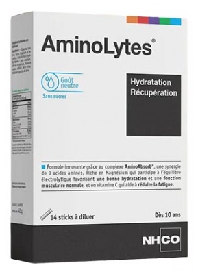 NHCO AminoLytes Hydratation Récupération 14 Sticks à Diluer - Goût : Neutre