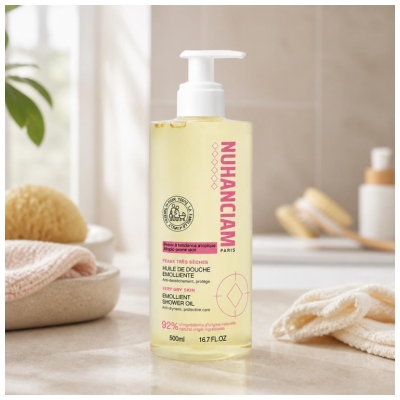 Nuhanciam Huile de Douche Émolliente Peaux à Tendance Atopique 500 ml