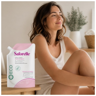 Saforelle Soin Lavant Doux Apaisant Éco-Recharge 500 ml