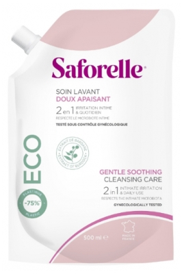 Saforelle Soin Lavant Doux Apaisant Éco-Recharge 500 ml