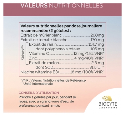 Biocyte Pack Éclat Extrême 120 Gélules