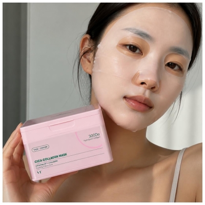 Vt Cosmetics Cica Collagen Masques Imprégnés 30 Unités