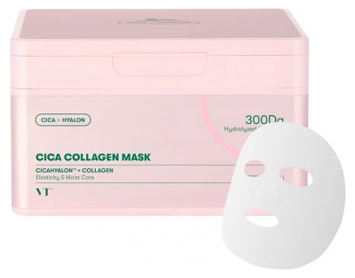 Vt Cosmetics Cica Collagen Masques Imprégnés 30 Unités