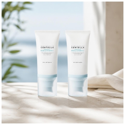 Skin1004 Madagascar Centella Hyalu-Cica Sérum Solaire SPF50+ PA++++ 2 x 50 ml
