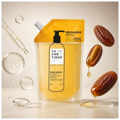 Lazartigue Extra-Gentle Shampoing Extra-Doux Usage Fréquent Recharge 500 ml