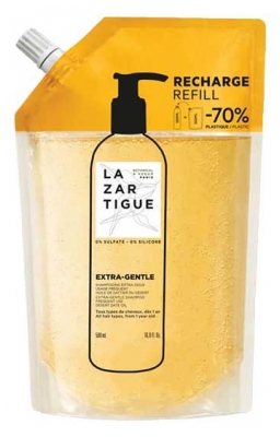 Lazartigue Extra-Gentle Shampoing Extra-Doux Usage Fréquent Recharge 500 ml