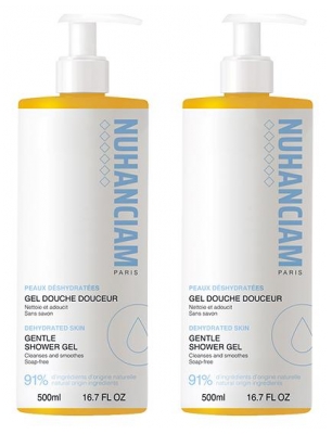 Gel Douche Hydratant Essentiel pour Peaux Sèches Lot de 2 x 500 ml