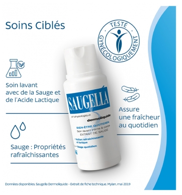 Saugella Dermoliquide Duo 2 x 250 ml / -30% Sur le Second Flacon