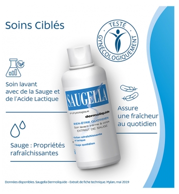 Saugella Dermoliquide Duo 2 x 500 ml / -30% Sur le Second Flacon