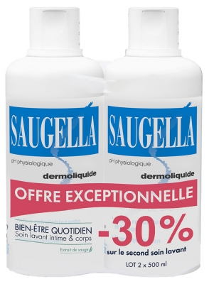 Saugella Dermoliquide Duo 2 x 500 ml / -30% Sur le Second Flacon