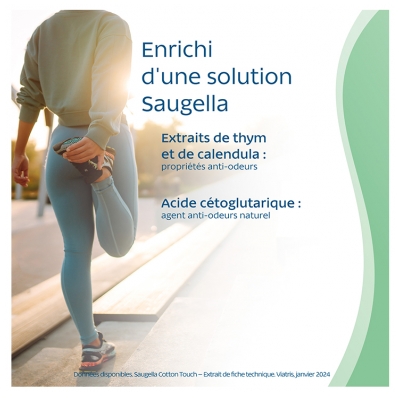 Saugella Cotton Touch 2 X 14 Serviettes Hygiéniques Jour