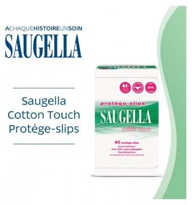 Saugella Cotton Touch 40 Protège-Slips Lot de 2 x 40 Unités