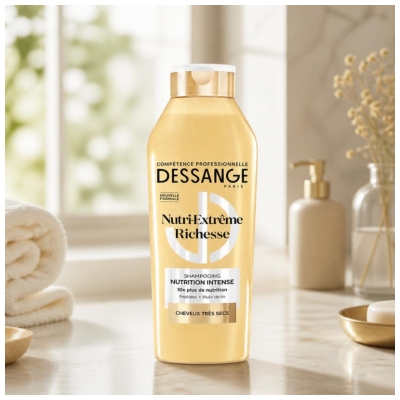 Dessange Nutri-Extrême Richesse Shampoing Nutrition Intense Cheveux Très Secs 280 ml