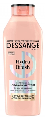 Dessange Hydra Brush Shampoing Hydra-Protecteur Cheveux Exposés aux Appareils Chauffants 280 ml