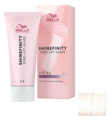 Wella Shinefinity Zero Lift Glaze Coloration 60 ml - Coloration : 09/13 Blond Très Clair Cendré Doré