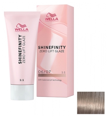 Wella Shinefinity Zero Lift Glaze Coloration 60 ml - Coloration : 06/07 Blond Foncé Naturel Marron