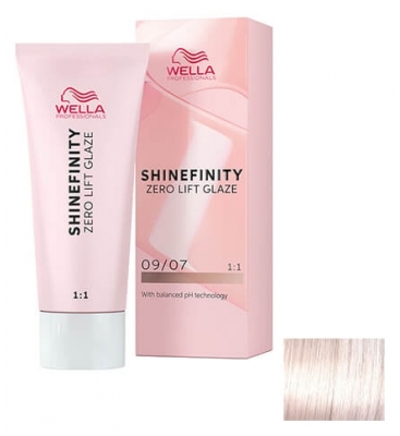 Wella Shinefinity Zero Lift Glaze Coloration 60 ml - Coloration : 09/07 Blond Très Clair Naturel Marron