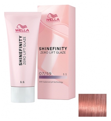 Wella Shinefinity Zero Lift Glaze Coloration 60 ml - Coloration : 07/59 Blond Acajou Fumé